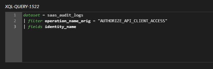 Image 7 is a screenshot of the search for the log confirming service account permissions were granted. There are three lines of code: dataset, filter and fields. 